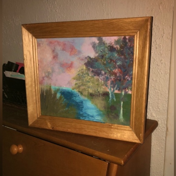 “Sunrise Through a Cloud..” Framed Acrylic Painting - Picture 2 of 4